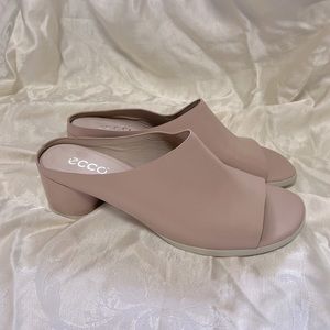Ecco Pink Shape 45 Block Slide Heeled Sandal size 41